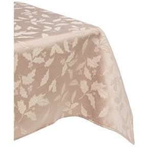    Lenox Holly Damask 60 by 140 Inch Tablecloth, Gold