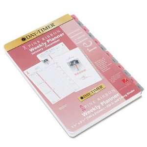  Day Timer Pink Ribbon Personal Planner Weekly Refill, 2 Pages 