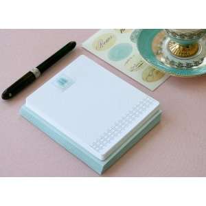  Letterpress Monogram Note Card Set H Health & Personal 