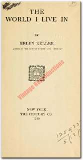EL MUNDO YO VIVO EN   HELEN KELLER   {1910} libros en CD
