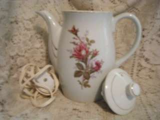 Vintage Royal Sealy Electric Tea/Coffee Pot Rose Designe/Gold Trim 