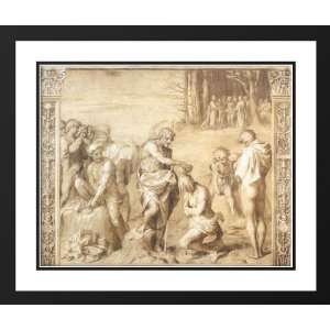  Sarto, Andrea del 23x20 Framed and Double Matted Baptism 