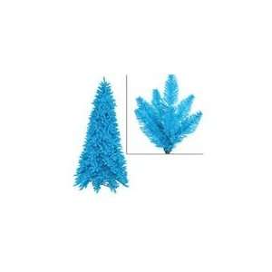  6.5 Pre Lit Slim Sky Blue Ashley Spruce Christmas Tree 