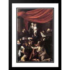  Caravaggio 28x38 Framed and Double Matted Madonna del 