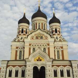 The 19th Century Russian Orthodox Alexander Nevsky Cathedral on 