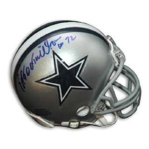  Ed Too Tall Jones Dallas Cowboys Autographed Mini 