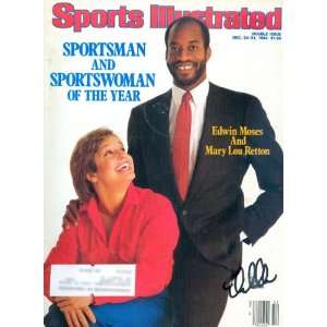 Edwin Moses Autographed Sports Illustrated December 24 31, 1984