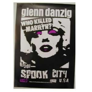 Glenn Danzig Poster Who Killed Marilyn Monroe