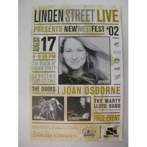 Joan Osborne The Marty Lloyd Band HandBill Poster