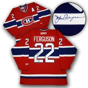  JOHN FERGUSON Montreal Canadiens SIGNED Hockey Jersey 