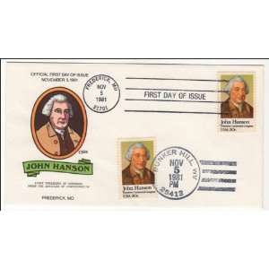   Collins 1941/R401 FDC John Hanson Hand Painted Cover 