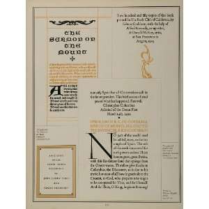 1926 Print Type Book John Henry Nash Grabhorn Press   Original Print