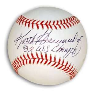 Keith Hernandez MLB Baseball Inscribed 82 WS Champs