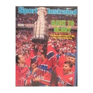 Larry Robinson & Bob Ganey autographed Sports Illustrated Magazine 