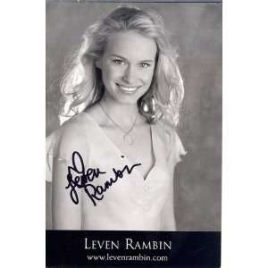 Leven Rambin Autograph/Signed 3x5 postcard