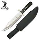 elk ridge deer bowie hunting knife with sheath 506dr $ 22 49 25 % off 
