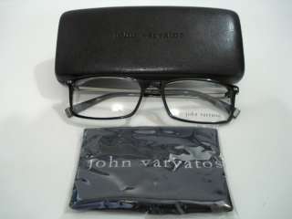 John Varvatos V336 Black Eyeglasses Rx Able Frame  