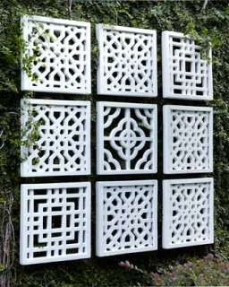 Nine Geometric Fretwork Wall Decor Panels