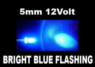 12v BLUE Flashing Dummy Fake Car Alarm Dash Mount LED Light FAST FREE 