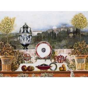  Porcelain Picnic by Richard Hall. Size 28 inches width by 