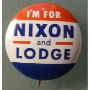  Richard M. Nixon   Original   Vintage   Nixon/Lodge   1960 