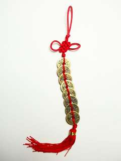 Feng Shui 8 FORTUNE COINS HANGING + brings good luck  
