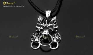 Final Fantasy Cloud Wolf Silver Plated Necklace Pendant  