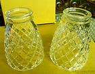 vintage pair elegant crystal light fixture shades diamond block glass