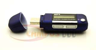   4GB BLUE USB WMA  PLAYER FM RADIO VOICE RECORDER LCD SCREEN  