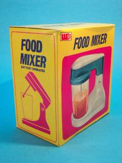 VINTAGE FOOD MIXER (RETRO STYLE) B/O KITCHEN TOY * HONG KONG ca1970s 