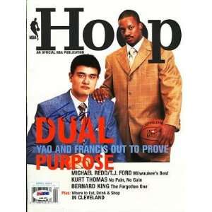 Yao Ming Signed Rockets Nba Hoop Magazine Psa/dna   Autographed NBA 