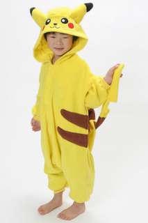   Pokemon Pikachu costumes for kids Kigurumi pajamas halloween costumes