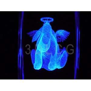  Disney Eeyore Angel 3D Laser Etched Crystal Everything 