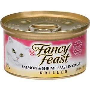 Fancy Feast Grilled Salmon and Shrimp Feast in Gravy Gourmet Cat Food 