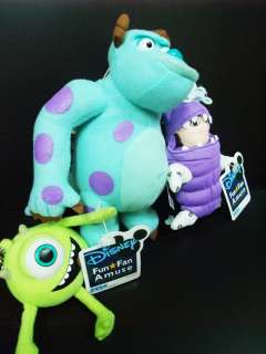 New Disney Monsters INC. Sully Boo Mike Plush Toy Set  