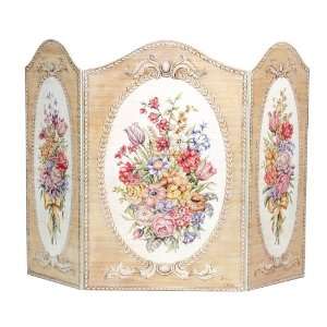   Southern Enterprises Tapestry Floral Fireplace Screen