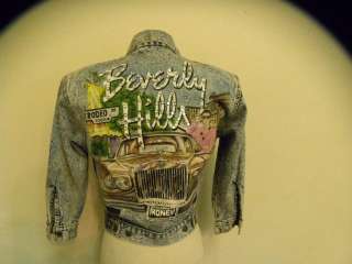 TONY ALAMO Beverly Hills VINTAGE denim jacket M  