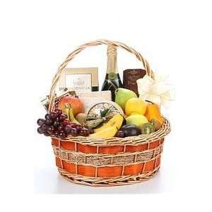  Champagne Fruit Gourmet Basket Premium 