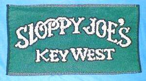 SLOPPY JOES KEY WEST Bar Placemat *NEW*  