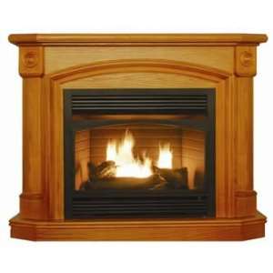   The Kensington Duel Fuel Gas Fireplace  28000 BTU  Oak