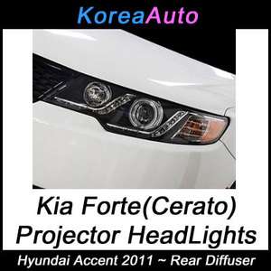 Kia Forte Cerato 2011~ LED Projection CCFL Headlights 11 replacement 