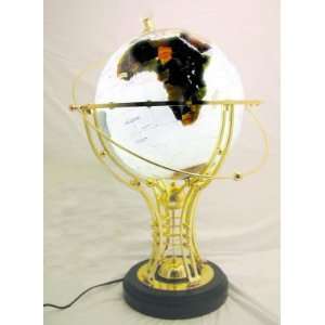  Floor Lighted Rotating Gemstone Globe CM 10573