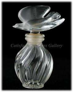 Lalique for Nina Ricci Single Dove Glass Perfume Bottle  