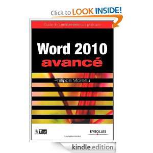 Word 2010 avancé  Guide de formation avec cas pratiques (French 