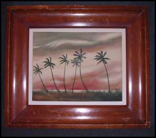 ALFRED YBARRA Tropical Watercolor Landscape LISTED  