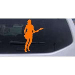 Guitar Player Silhouette Silhouettes Car Window Wall Laptop Decal 