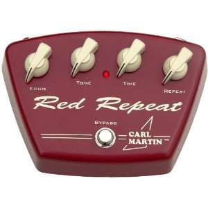 Carl Martin Red Repeat Delay Guitar Effects Pedal With Echo Tone Time 