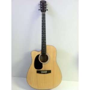  LEFT HANDED ACOUSTIC/ELECTRIC CUTAWAY GUITAR Musical 