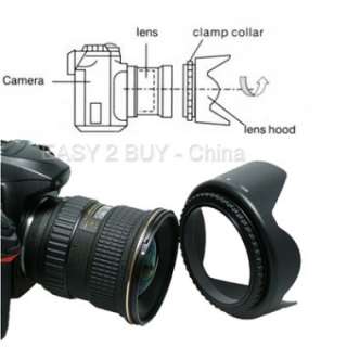 82mm Lens Hood Flower Petal for Canon Nikon Sony Pentax  