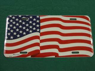 AMERICAN FLAG METAL LICENSE PLATE USA AMERICA SIGN L073  